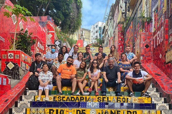 Christ the Redeemer and City Tour and lunch - Escadaria Selarón and quick photo time in Rio’s colorful streets