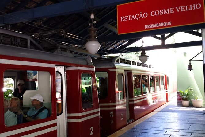 Corcovado Train and Sugarloaf Mountain Guided Tour with Transfer - Cosme Velho stop: photos, breeze, and the passing-train tradition