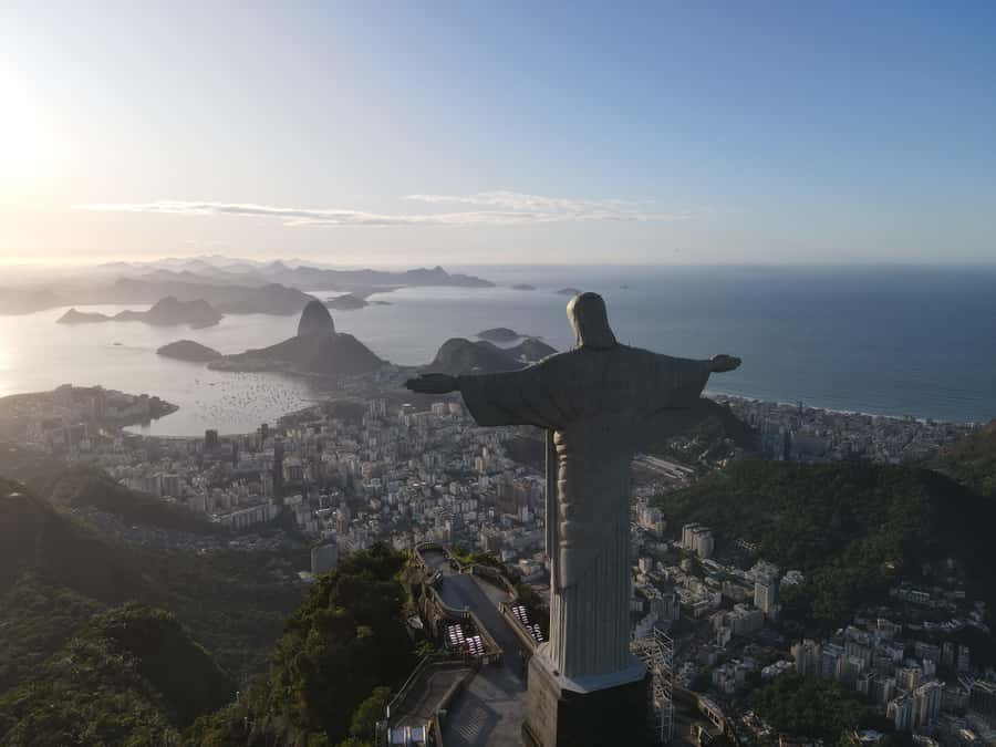 Day tour of Rio de Janeiro with drone footage - Vidigal Favela by motorbike: seeing the Favela at peace area up close