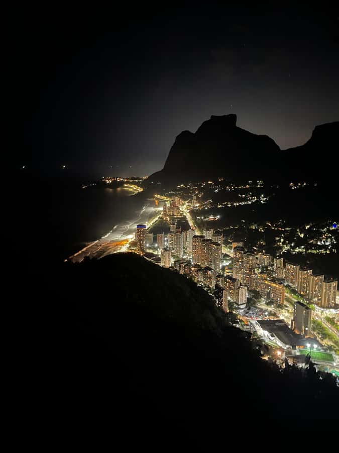 Day tour of Rio de Janeiro with drone footage - Sugarloaf at sunset: cable cars up for the 1200 foot city view