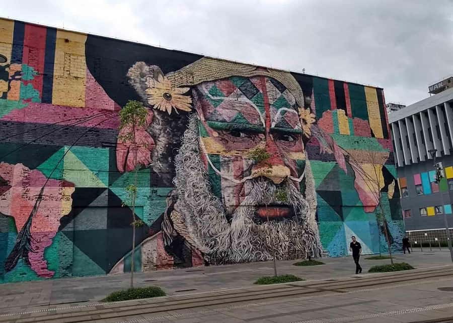 Discover AquaRio & Olympic Boulevard: Marine Life and Art - Olympic Boulevard After the Aquarium: Eduardo Kobra’s Ethnicities Mural