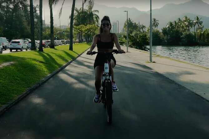 E-Bike Ride: Beaches and Lagoon - Morro Dois Irmãos to Vidigal: End With a Big View Moment