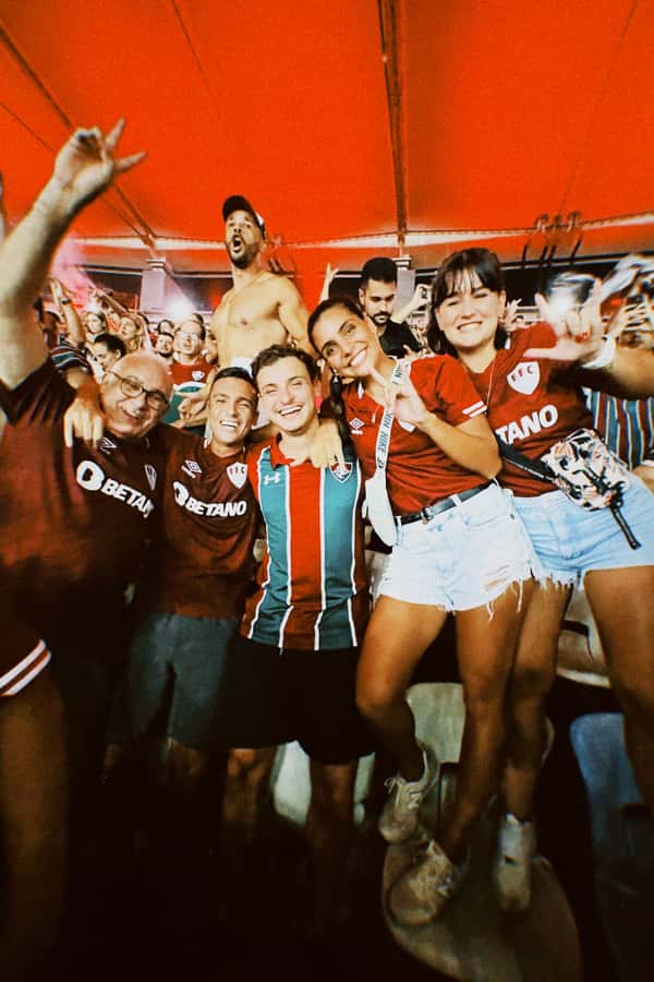 Fluminense Football Match at Maracanã with Local Hosts - Meeting Maria Carolina at Bar Armazém Tijucano