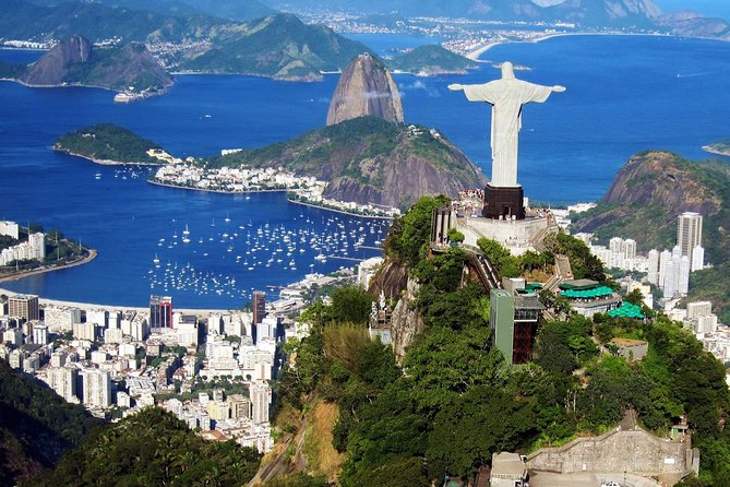 Full-Day Tour Highlights of Rio de Janeiro - Copacabana Beach panoramic view at the start of the day