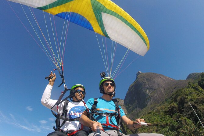 Paragliding included Pick up and drop off from your hotel. - The tandem route over Rio, what you’ll see at each stop