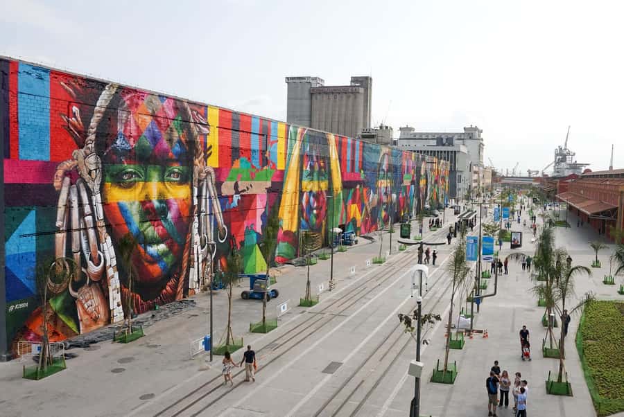 Private Rio´s Hidden Gems: Your amazing second day in Rio - Eduardo Kobra Etnias mural: street art you can read