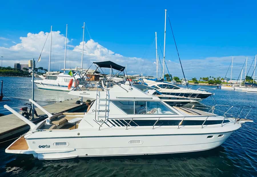 Private speedboat tour in Rio de Janeiro - Inside the private boat: two floors, bathroom, sink, and a proper setup