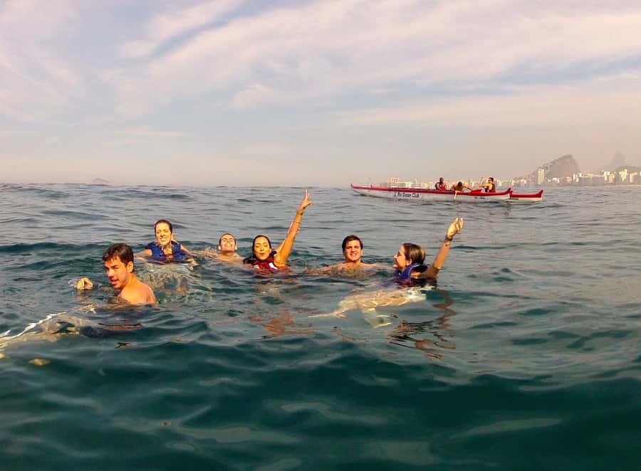 Rio: Canoeing Experience: Sea Kayak or Hawaiian Outrigger - The 5-kilometer loop: Sugarloaf, Flamengo Beach, and the forts