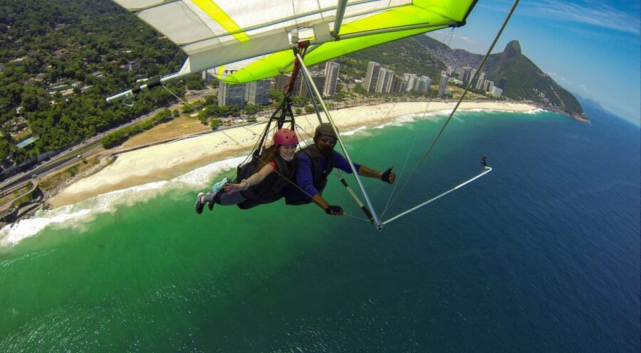 Rio de Janeiro: Hang Gliding or Paragliding Flight - From the Air to Pepino’s Beach: landing and what happens after