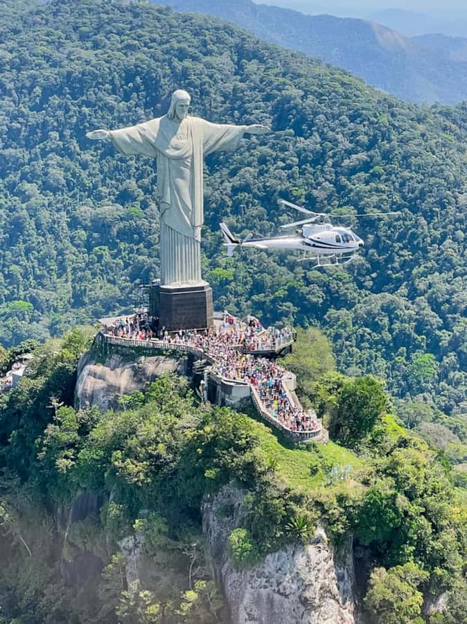Rio de Janeiro: Helicopter Flight Christ the Redeemer 30 min - Christ the Redeemer over Corcovado: the headline view