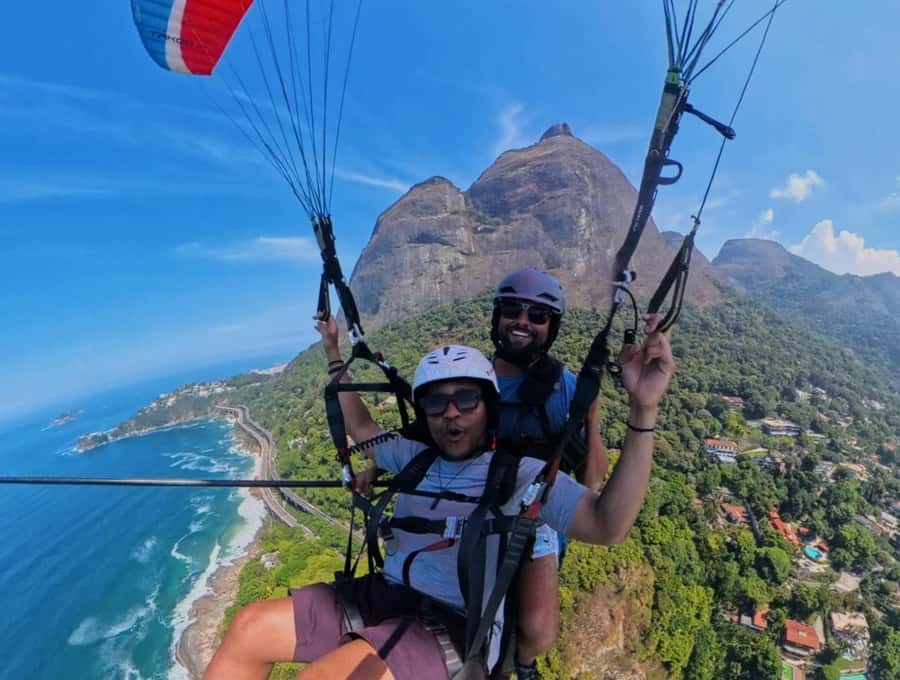 Rio de Janeiro: paragliding - Photos and videos: planning for memories without holding a camera