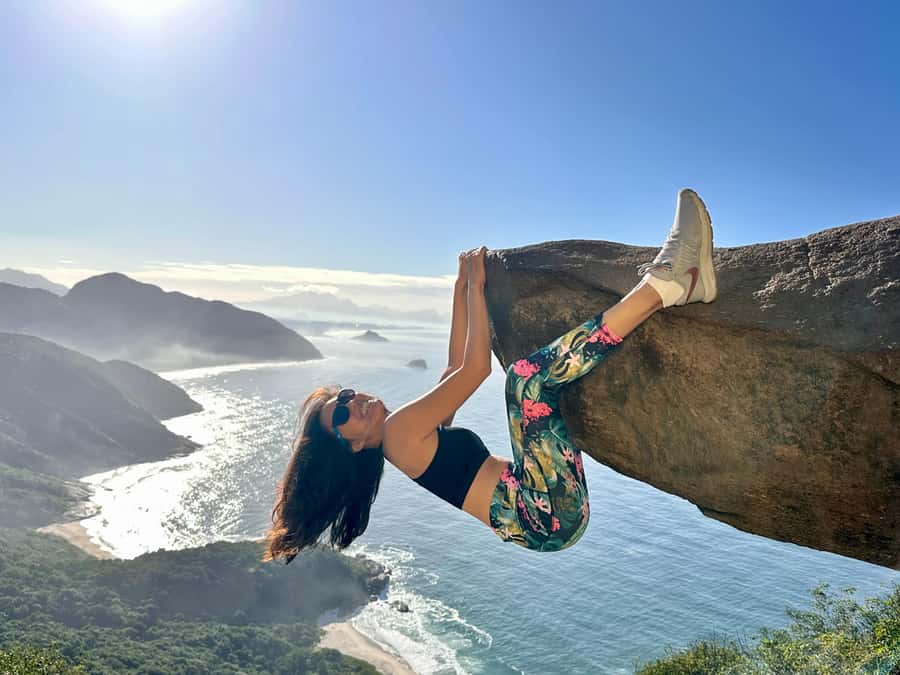 Rio de Janeiro: Pedra do Telégrafo trail and beach stop - Pedra do Telégrafo, 350 meters up, with a real hike behind it