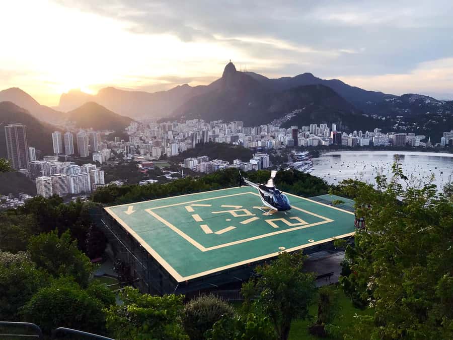 Rio de Janeiro: Sugar Loaf with Lunch and Helicopter Flight - Downtown Rio from the bus: Cathedral shapes, theater faces, and square vibes