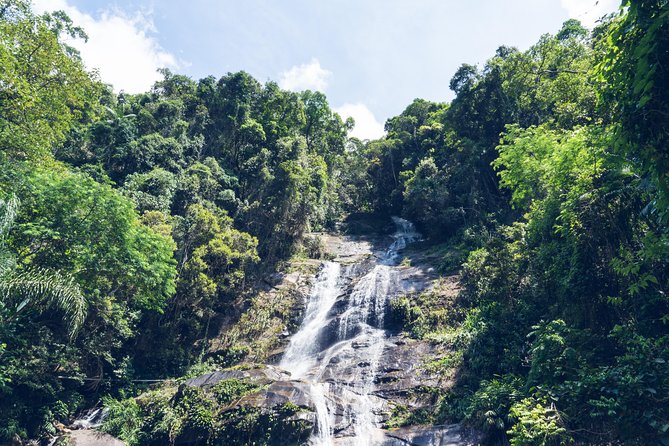 Rio de Janeiro Tijuca Rainforest Hike with Waterfalls and Caves - Cascatinha Taunay: seeing Rio’s tallest waterfall from inside the forest