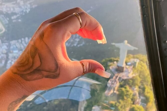 Rio : Helicopter tour at Christ the Redeemer - 30 minutes - Christ the Redeemer From Above, the Real Value