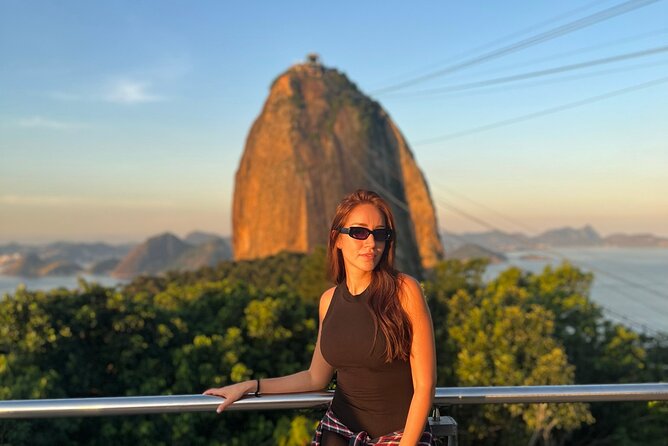Sunset at Christ the Redeemer:Dona Marta,Selarón Steps& Lage Park - Escadaria Selaron: stair art you can photograph from a dozen angles