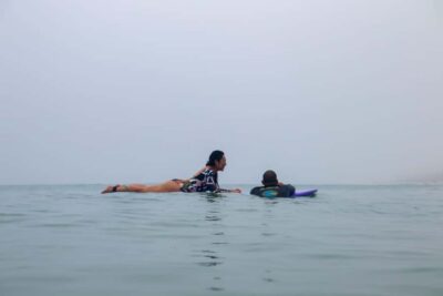 Surf lessons: in Arpoador in Ipanema.