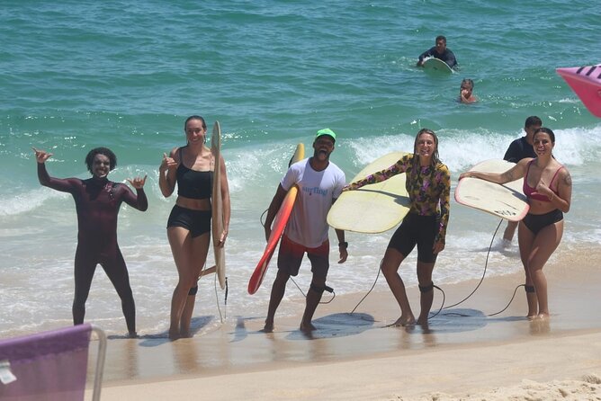 Surf+Trilha - Praia da Macumba surf lesson: beginner friendly, gear handled