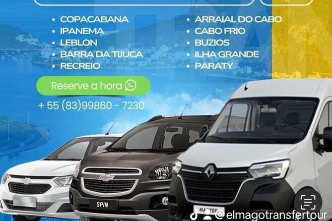 Transfer of 4 Tickets in Rio de Janeiro - Small Costs and Notes: Parking Fee and Timing